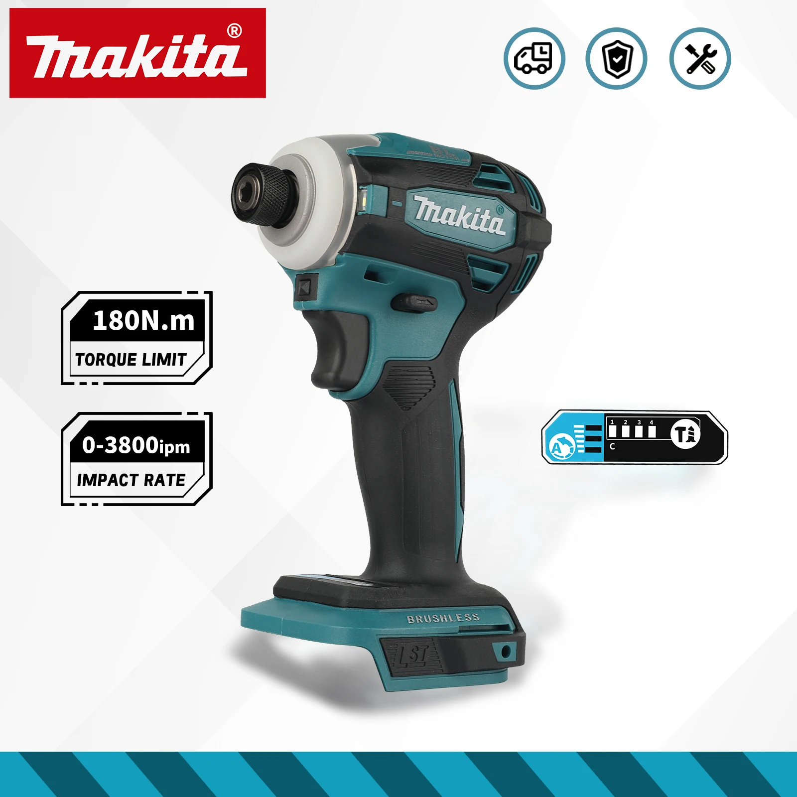 Brushless Cordless Electric Drill 18V - 브러시리스 전기 임팩트 드릴 DTD172, 마키타