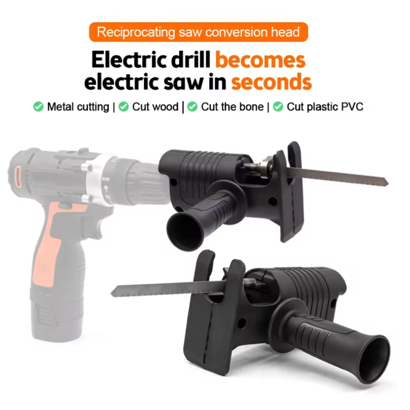 휴대용 전기 드릴 개조 공구 부착물(목재 및 금속 절단 - Reciprocating Saw Attachment Drill 리뷰 및 가격