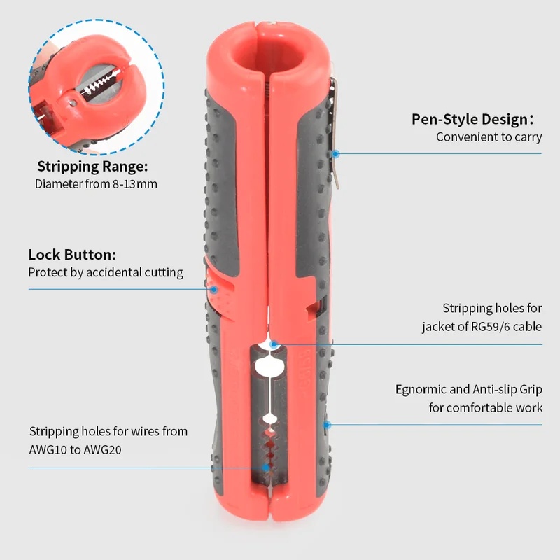 다기능 와이어 스트리퍼 겸 절단기, 휴대용 펜 클립 디 - Automatic Wire Stripper Cutter 리뷰 및 가격