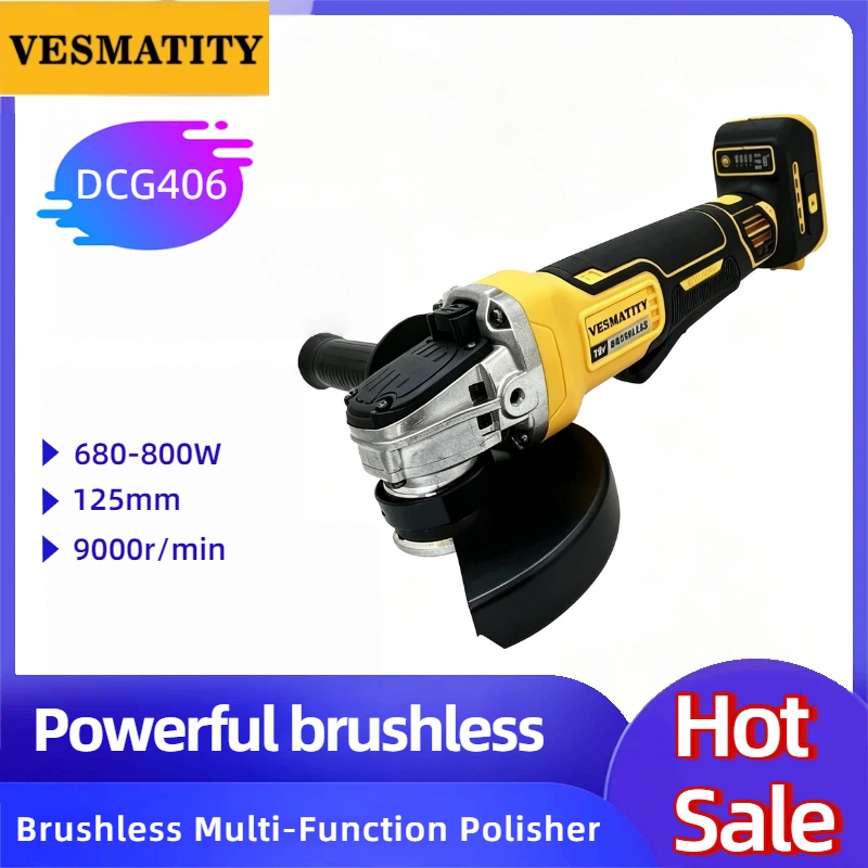Vesmatity DCG406 브러시리스 앵글 그라인더 - Brushless Angle Grinder Battery Powered 리뷰 및 가격
