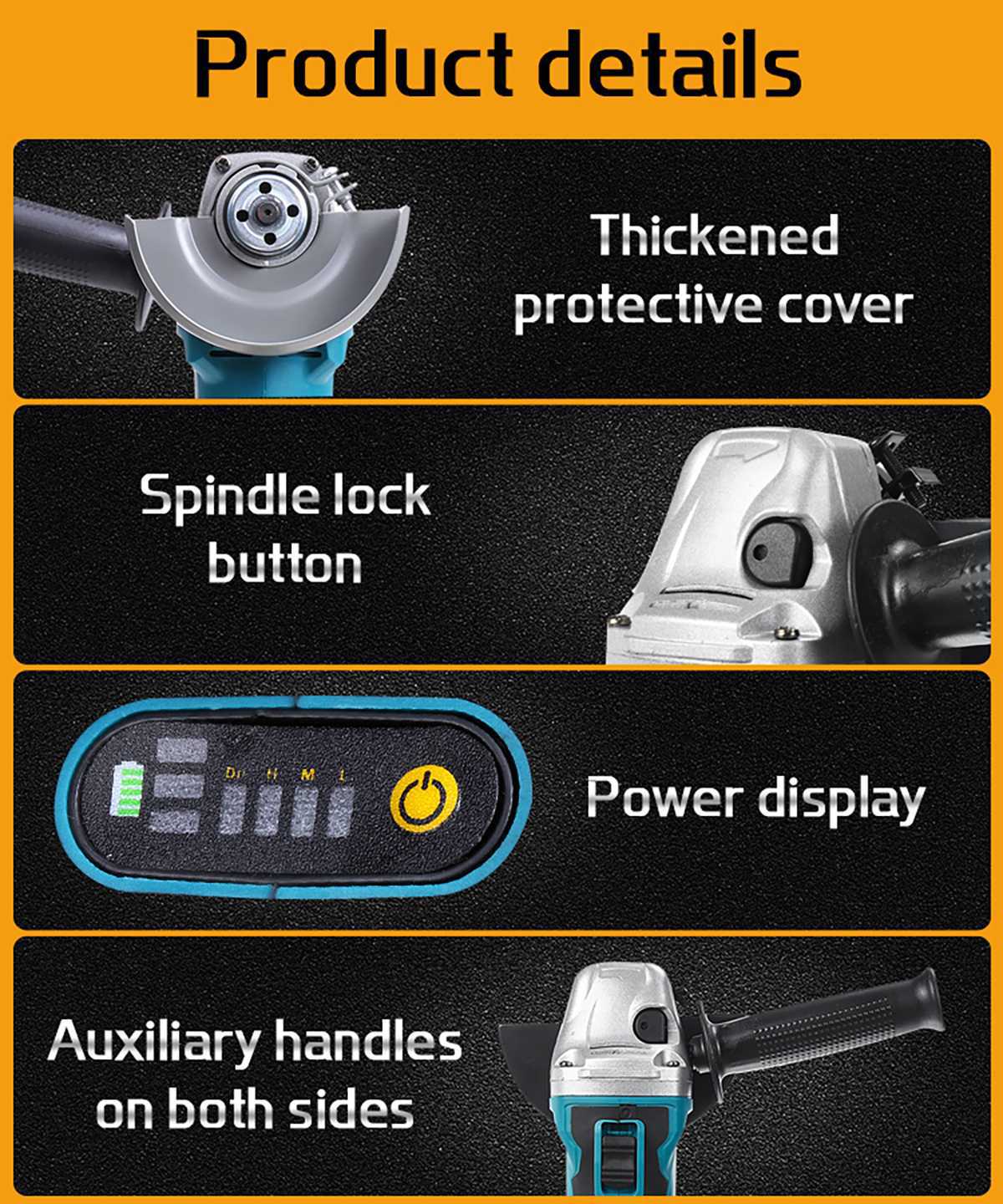 21V 브러시리스 앵글 그라인더 브러시리스 광택기 휴대 - Brushless Angle Grinder Battery Powered 리뷰 및 가격